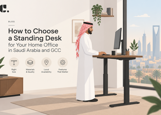How to Choose a Standing Desk for Your Home Office in Saudi arabia and GCC